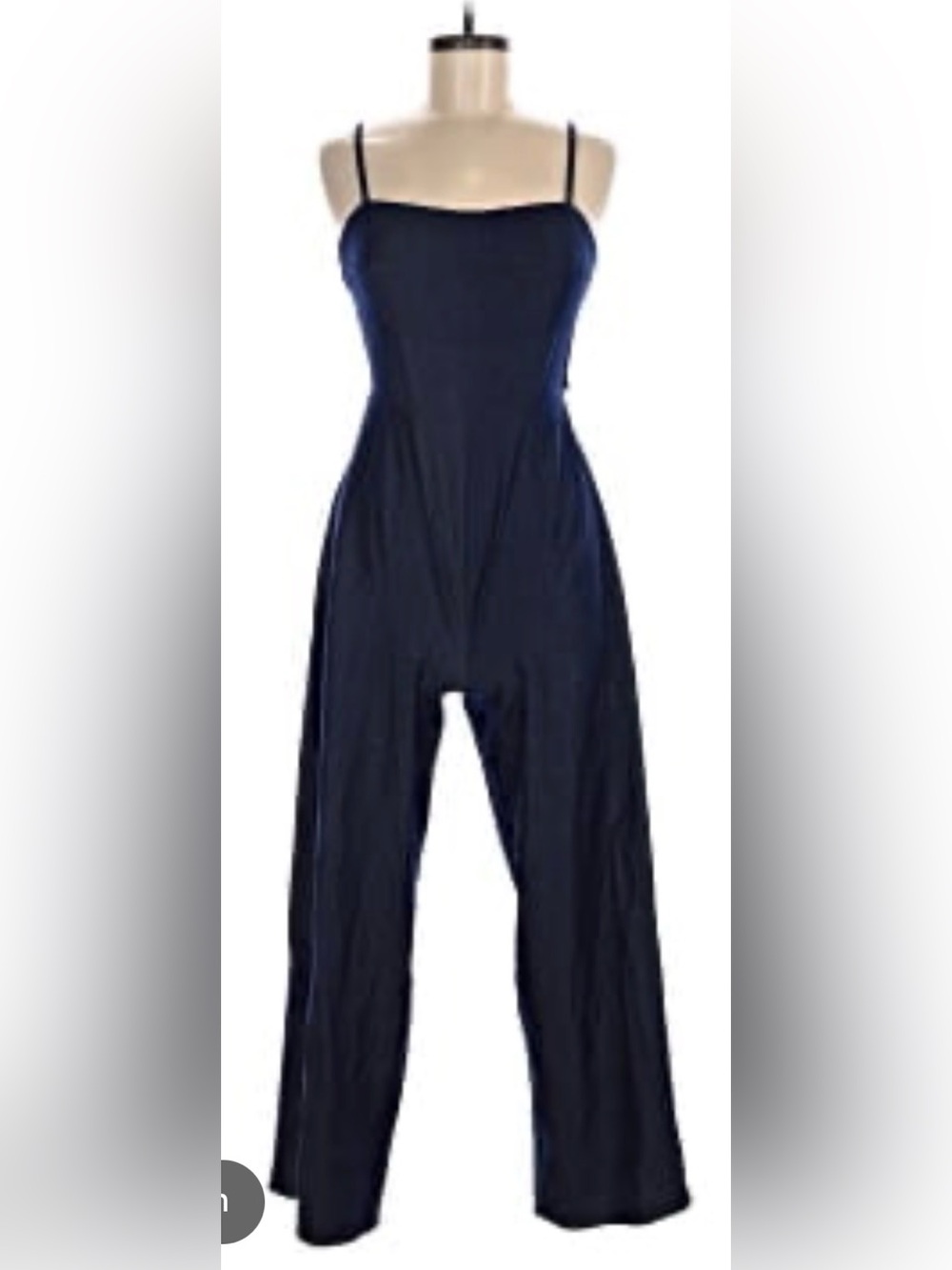 Women's Navy Wide-Leg Jumpsuit